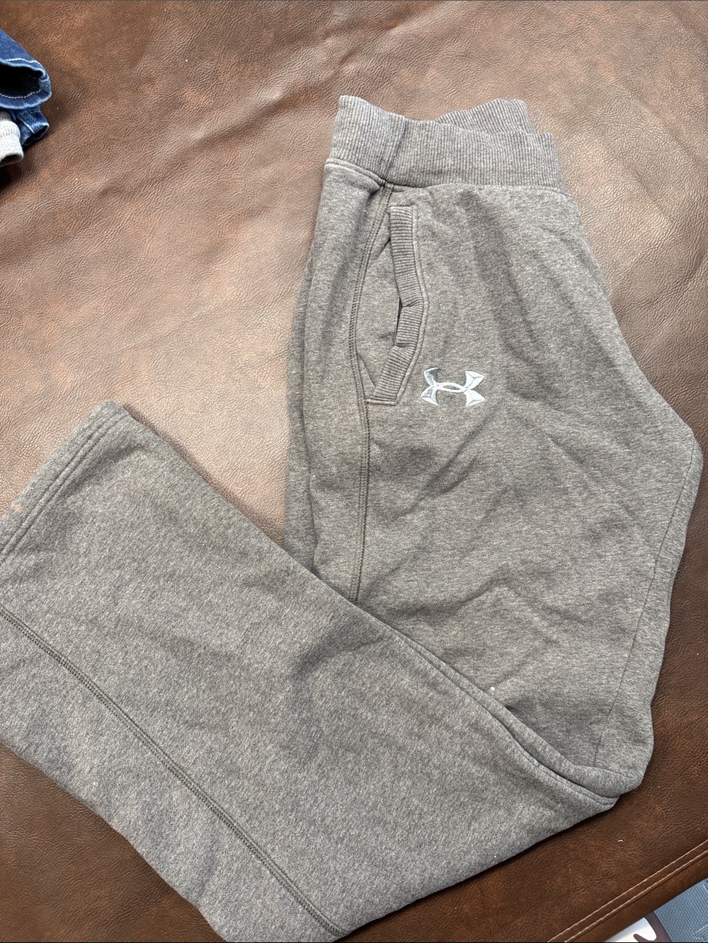 Under Armour Kids Heather Gray Sweat Joggers